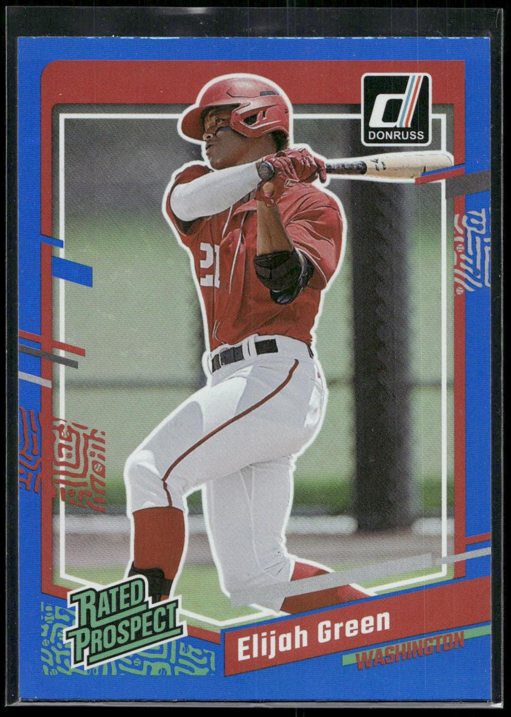2023 Donruss #37 Elijah Green Holo Blue