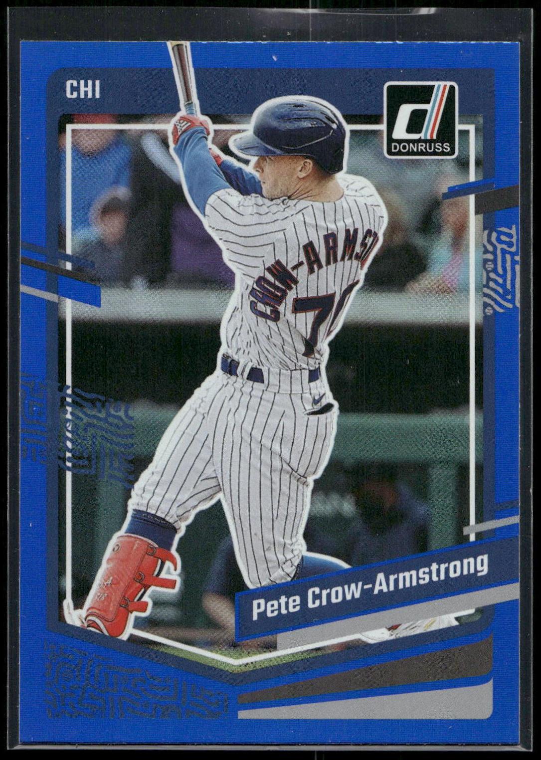 2023 Donruss #95 Pete Crow-Armstrong Holo Blue
