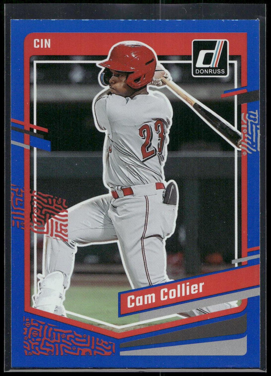2023 Donruss #127 Cam Collier Holo Blue