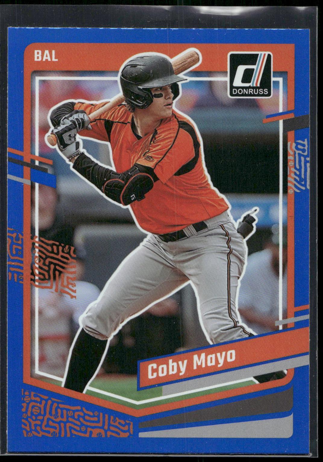2023 Donruss #123 Coby Mayo Holo Blue