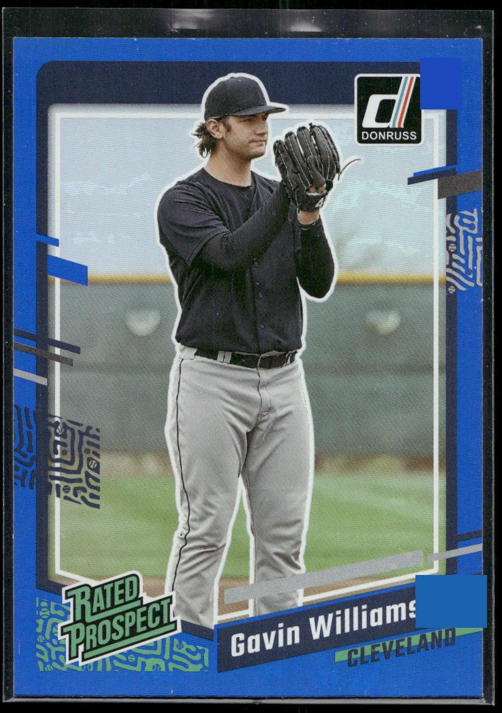 2023 Donruss #32 Gavin Williams Holo Blue