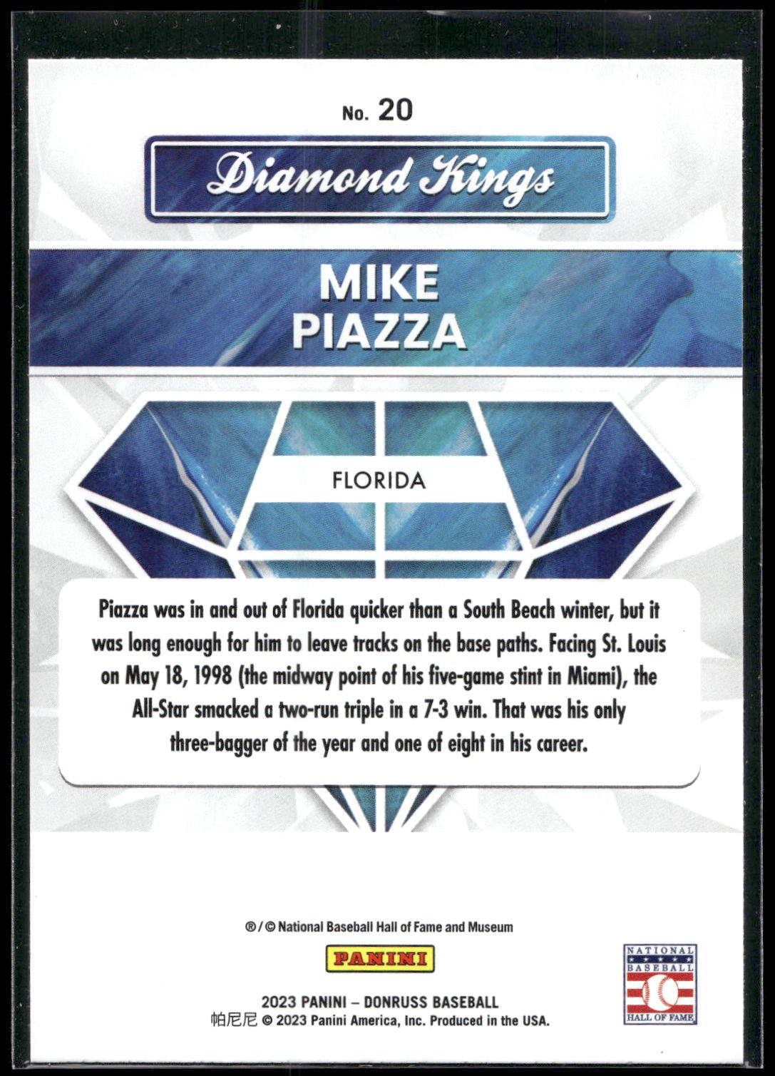 2023 Donruss #20 Mike Piazza