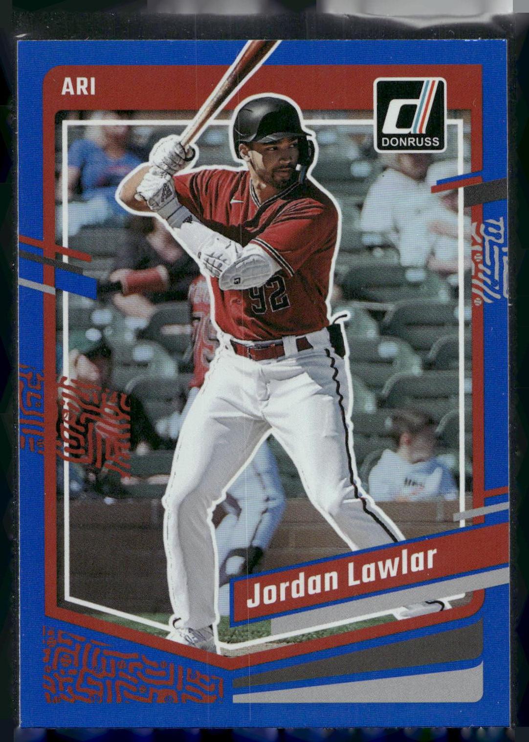 2023 Donruss #121 Jordan Lawlar Holo Blue