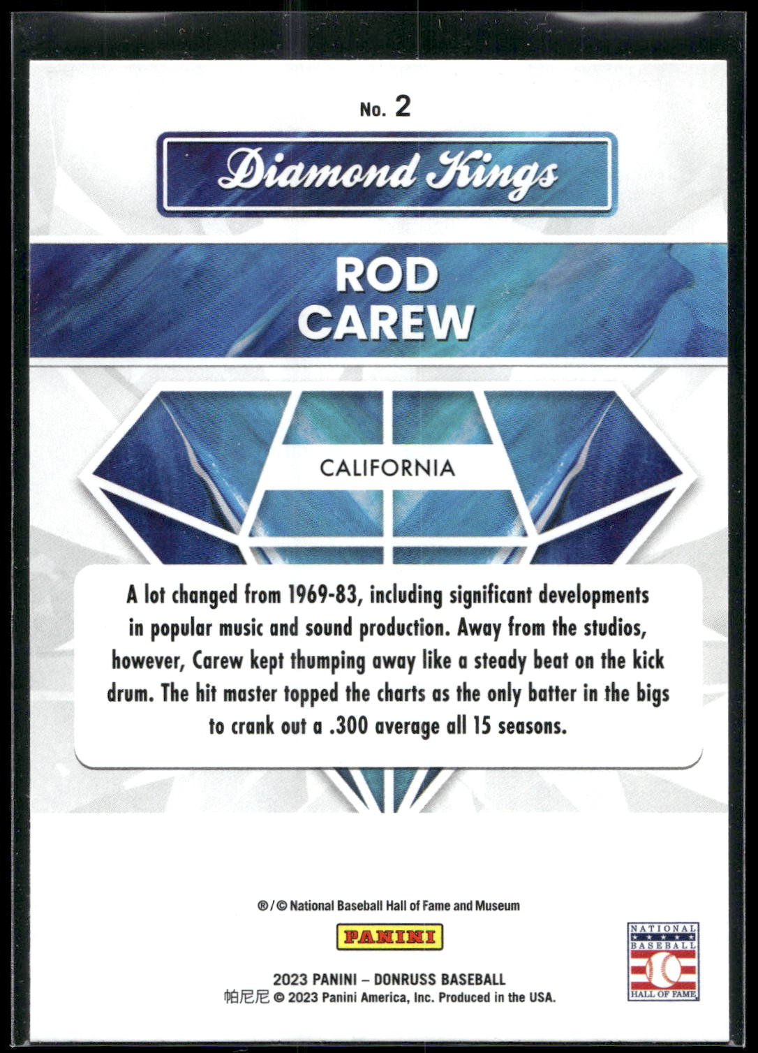 2023 Donruss #2 Rod Carew