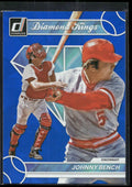2023 Donruss #25 Johnny Bench Holo Blue