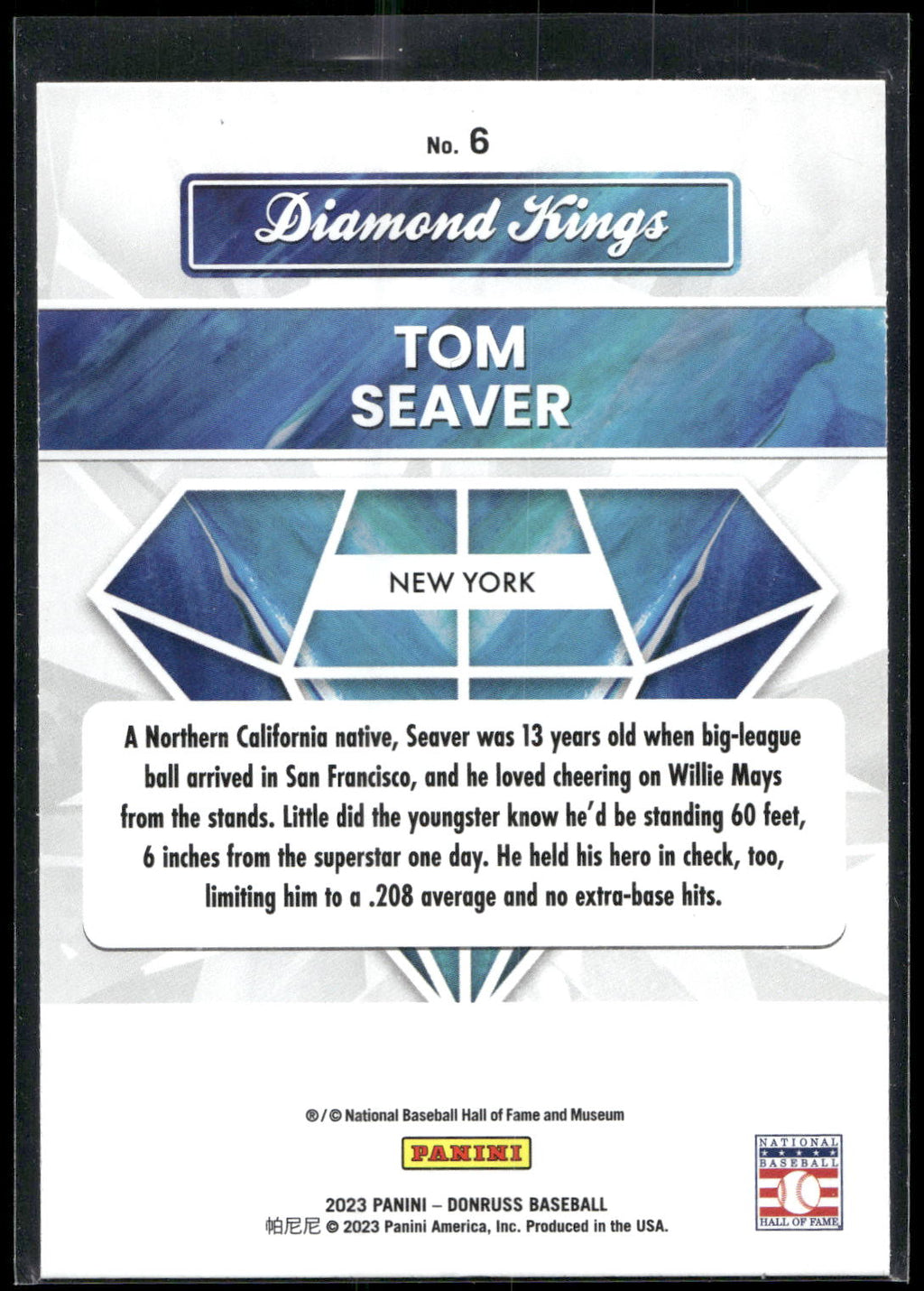 2023 Donruss #6 Tom Seaver Holo Blue