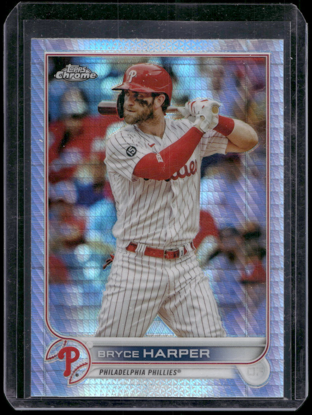 2022 Topps Chrome Sonic #220 Bryce Harper Prism Refractor
