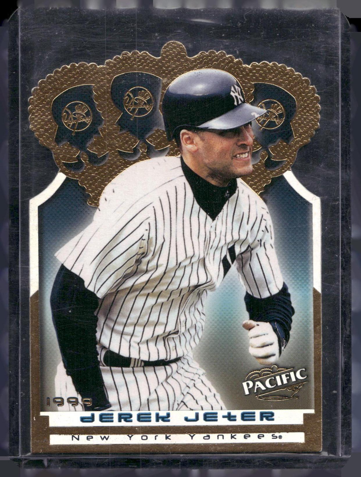 1999 Pacific #10 Derek Jeter Gold Crown Die Cuts