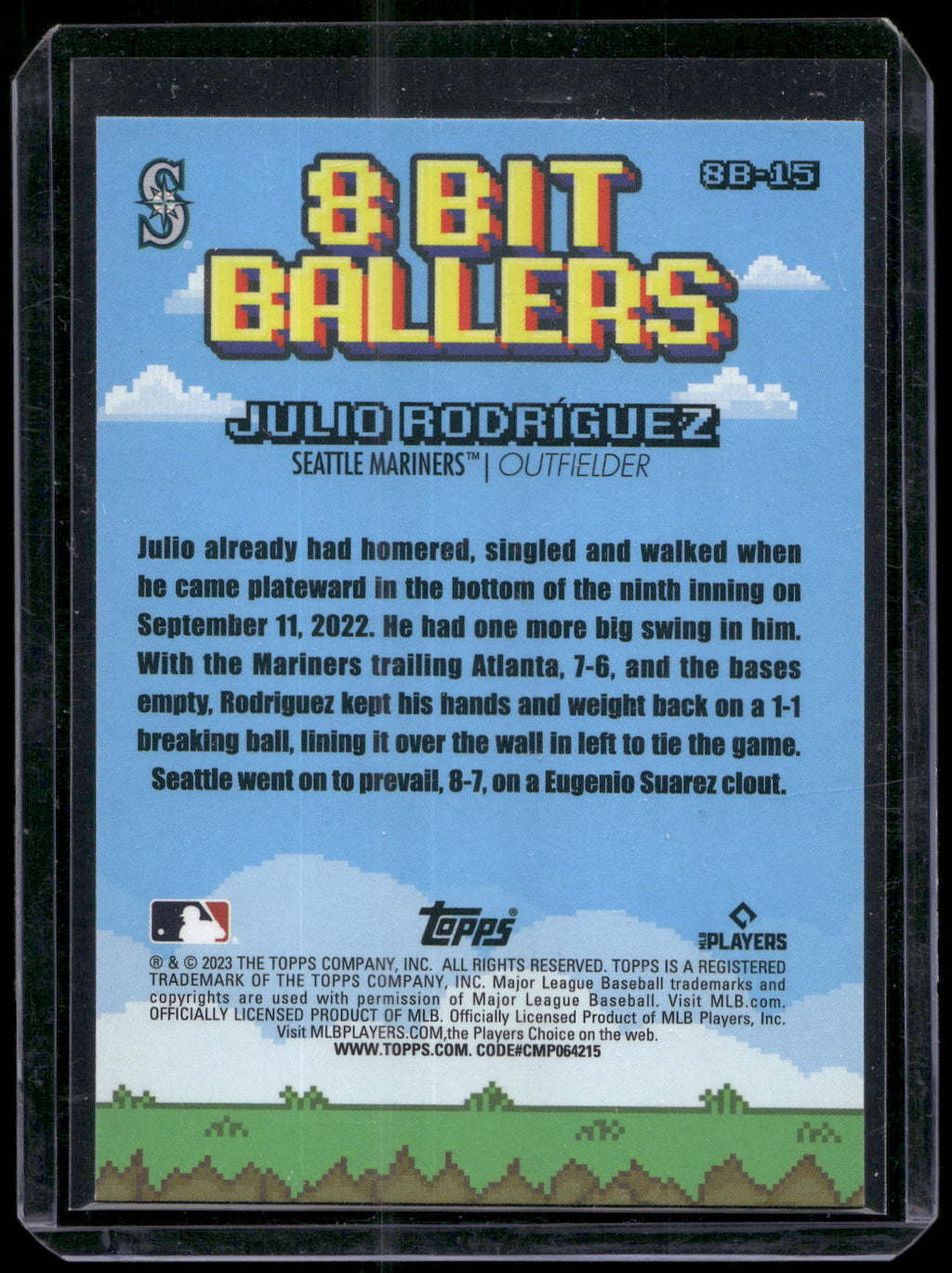 2023 Topps Big League #8B-15 Julio Rodríguez 8 Bit Ballers