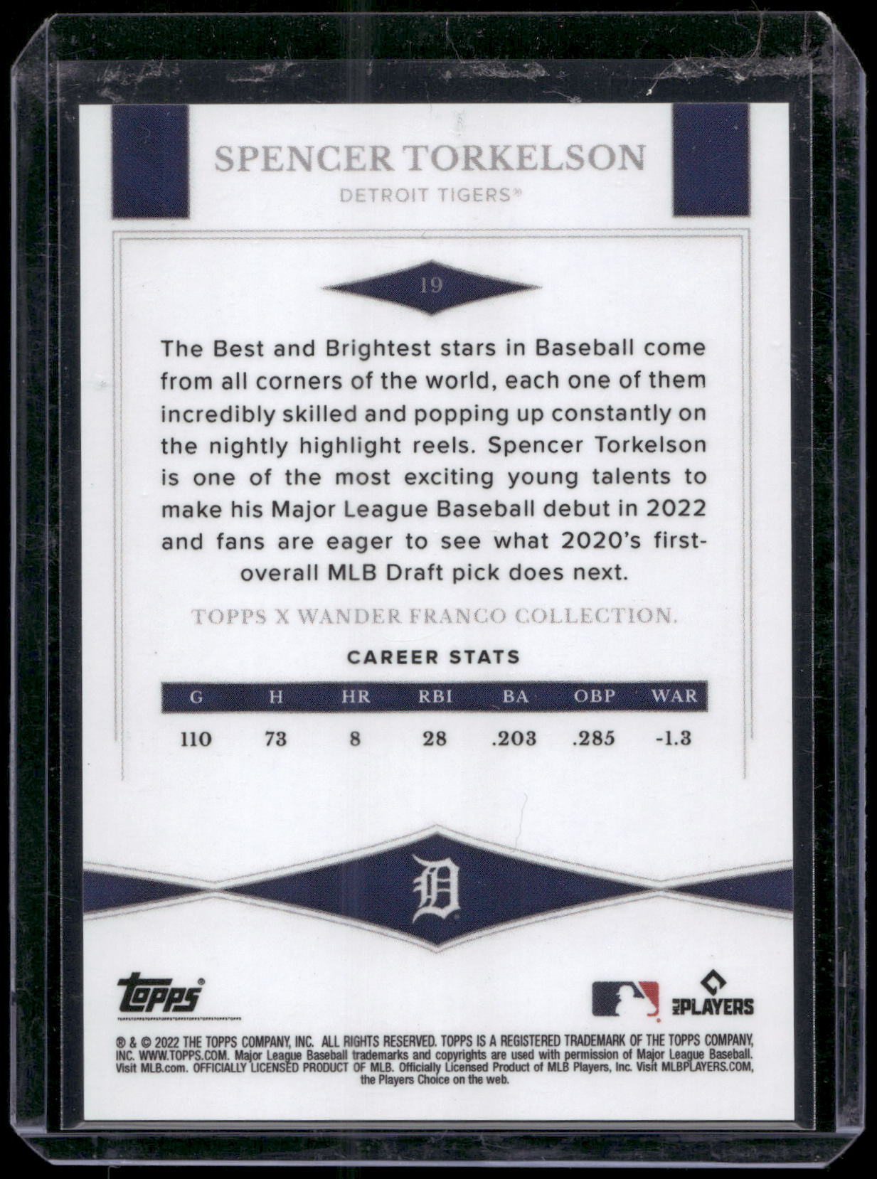 2022 Topps x Wander Franco #19 Spencer Torkelson