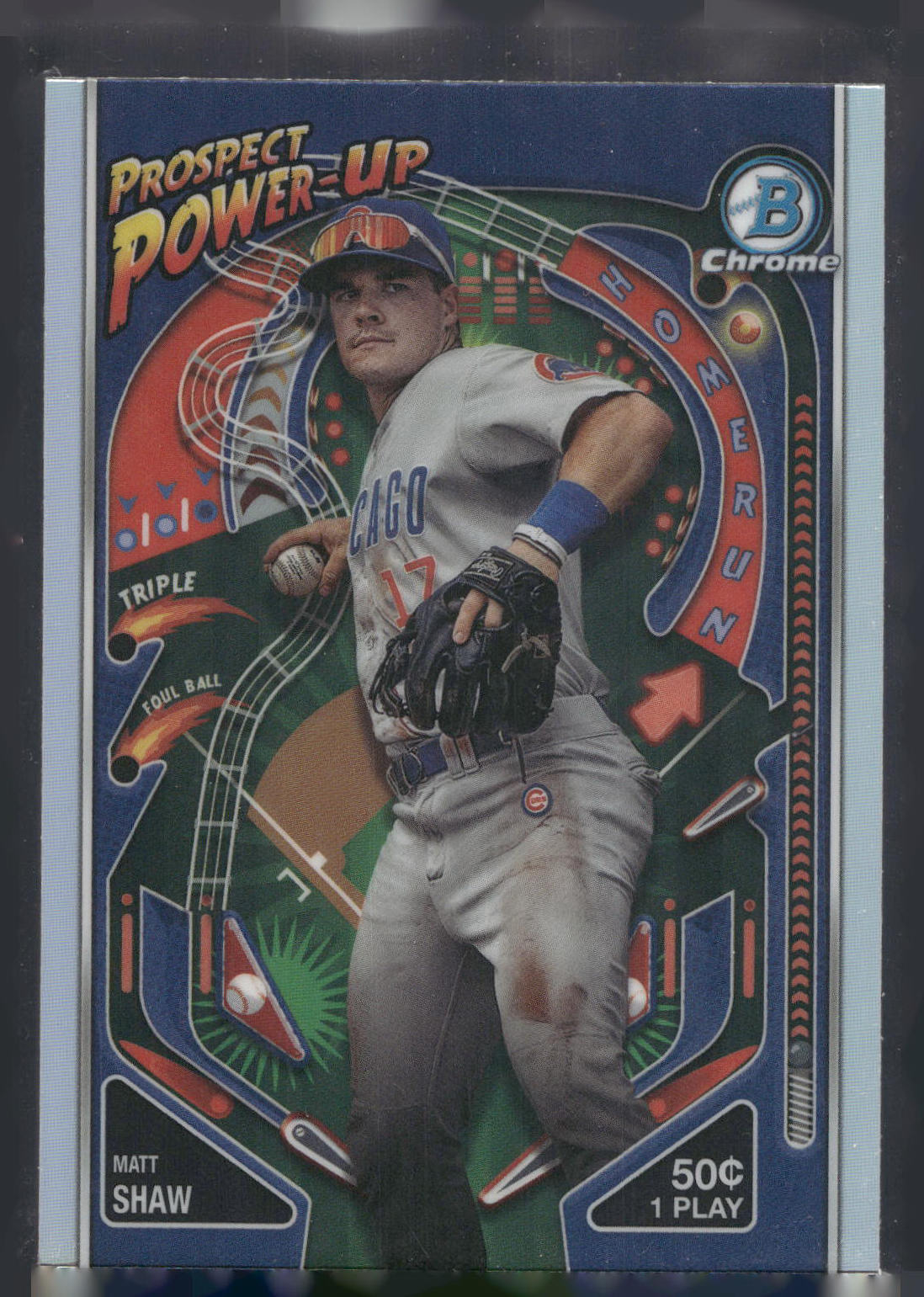 2024 Bowman #PP-16 Matt Shaw Prospect Power-Up Mojo Refractors