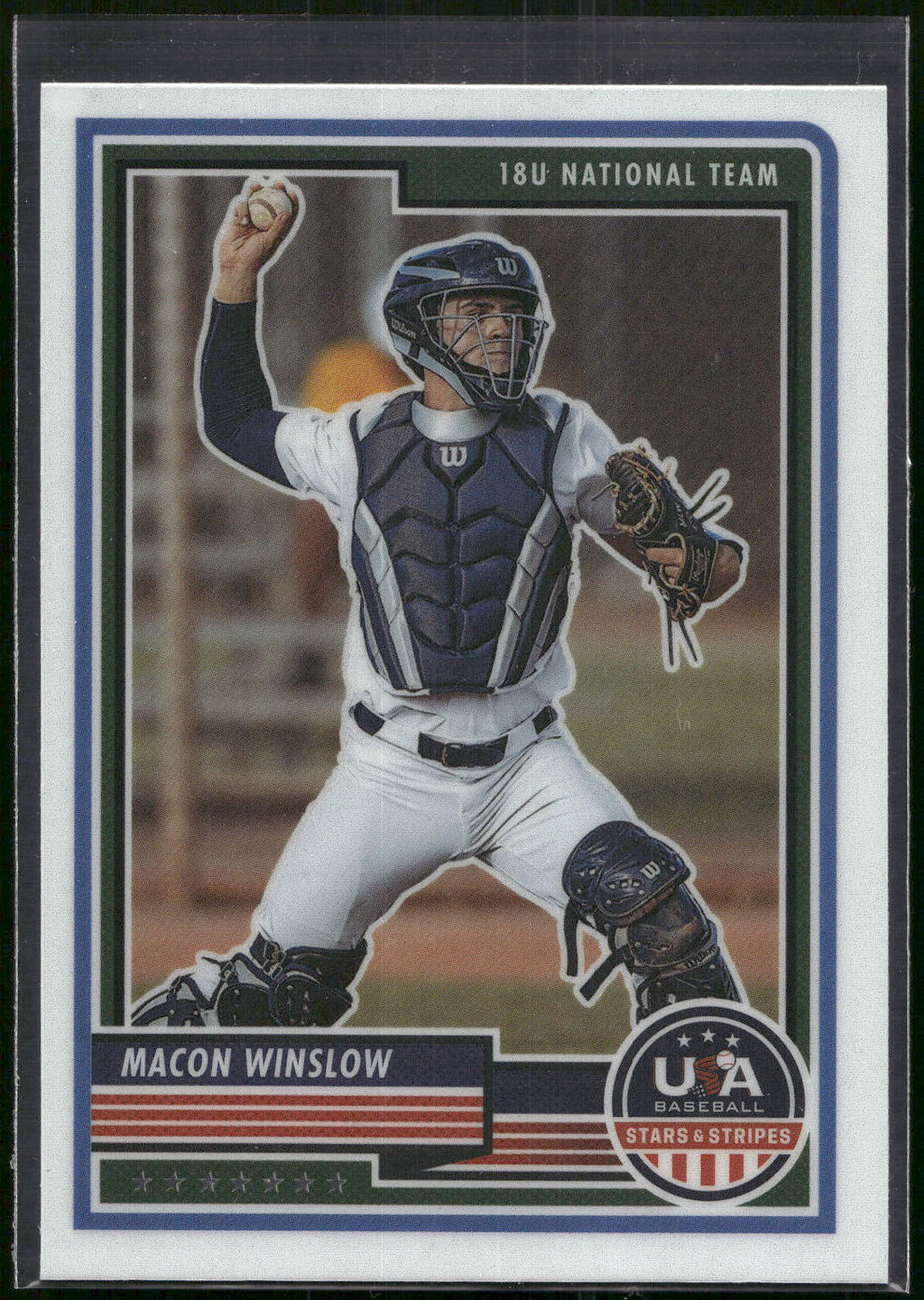 2023 Panini Stars & Stripes USA Baseball #19 Macon Winslow