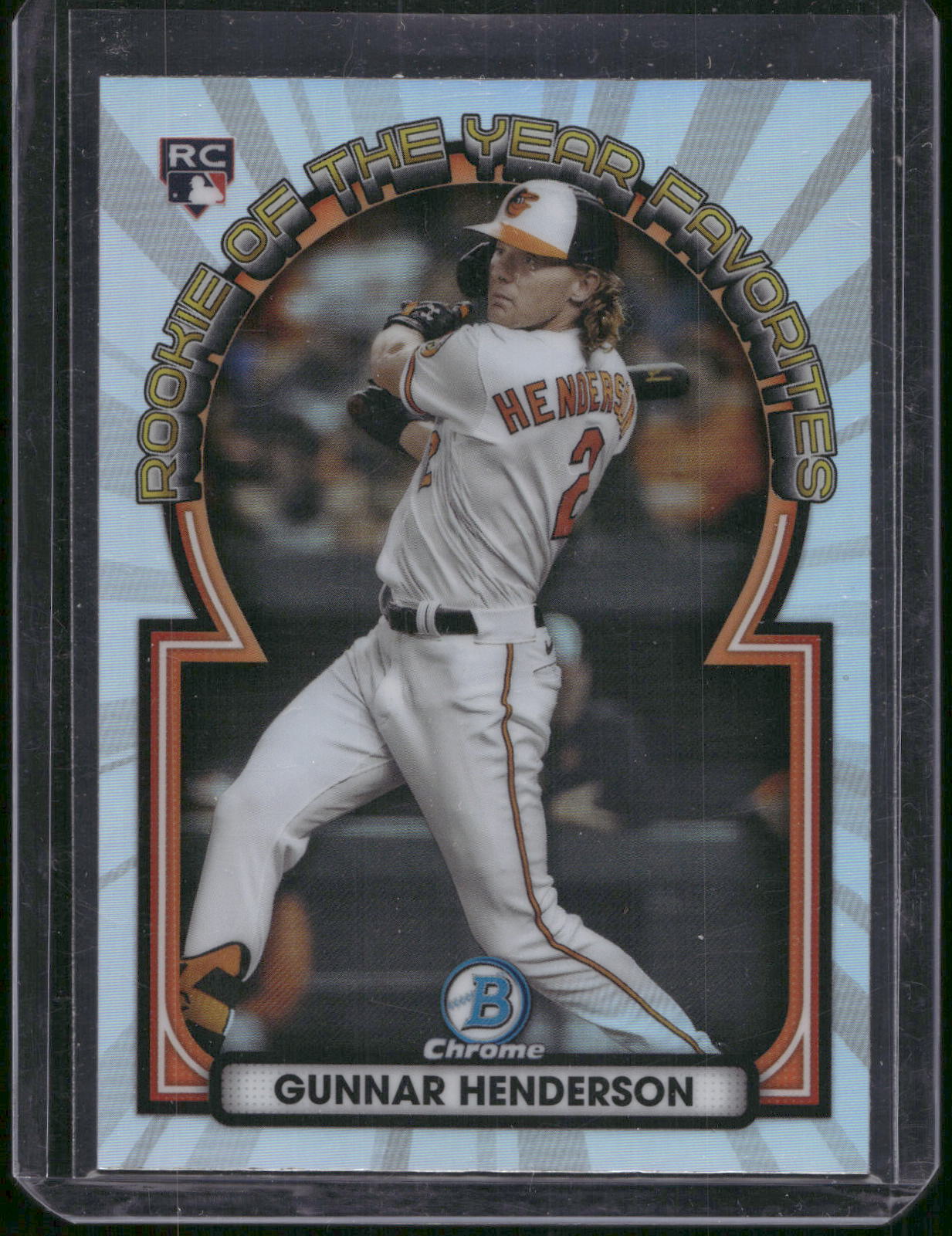 2023 Bowman #ROYF-15 Gunnar Henderson Rookie of the Year Favorites