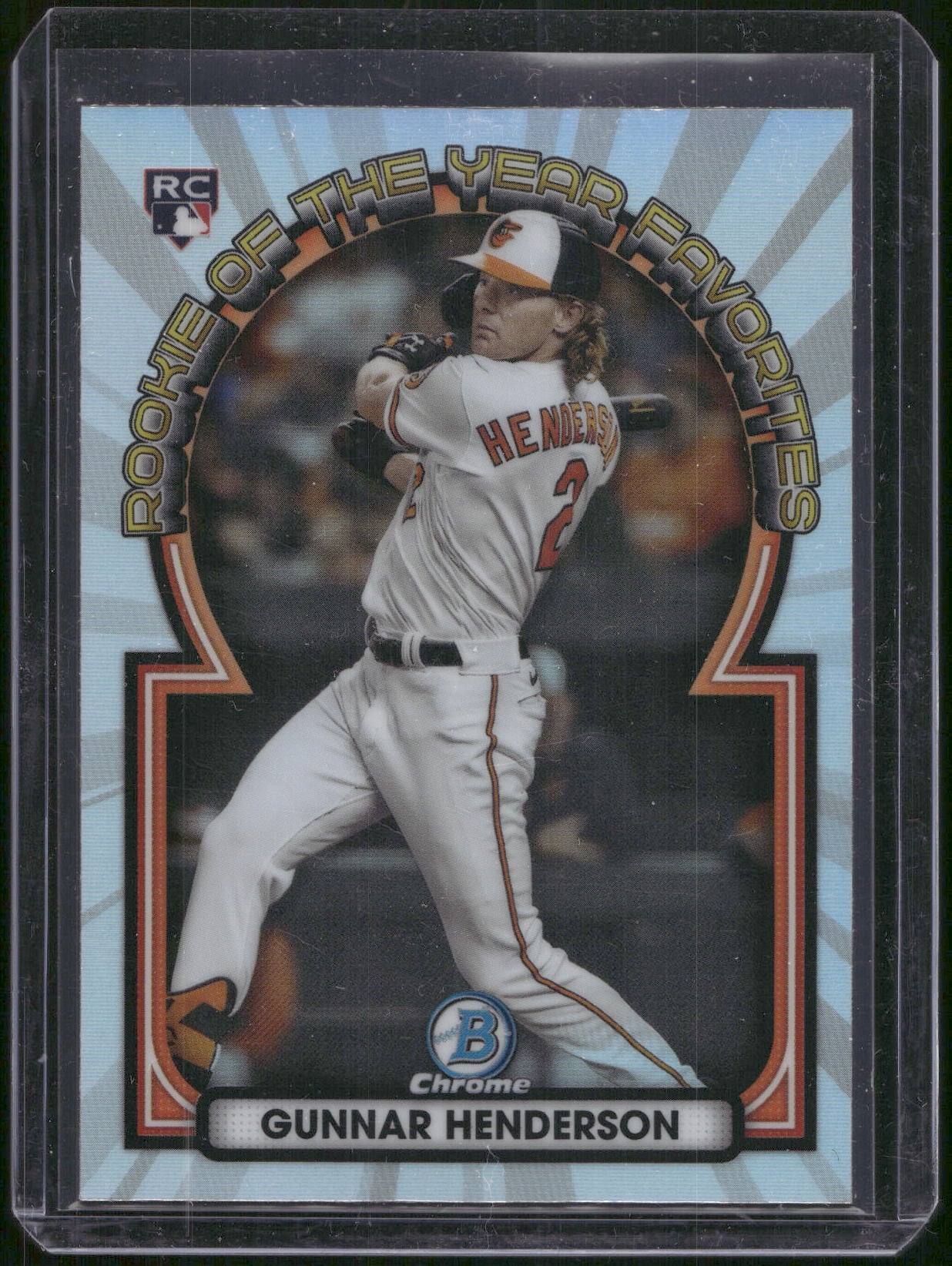2023 Bowman #ROYF-15 Gunnar Henderson Rookie of the Year Favorites