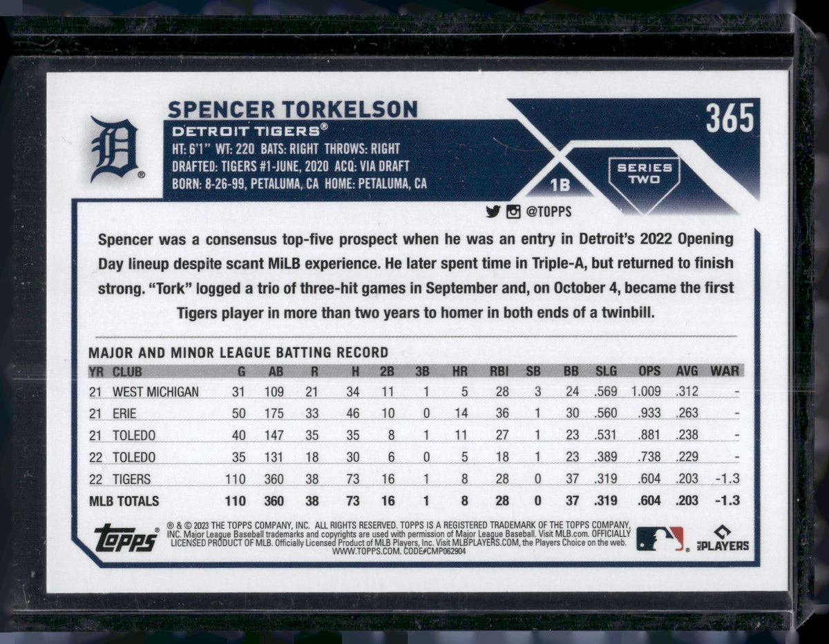 2023 Topps #365 Spencer Torkelson