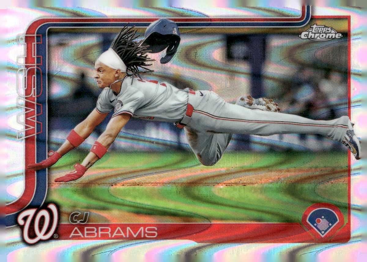 2025 Topps Chrome #176 CJ Abrams RayWave Refractors
