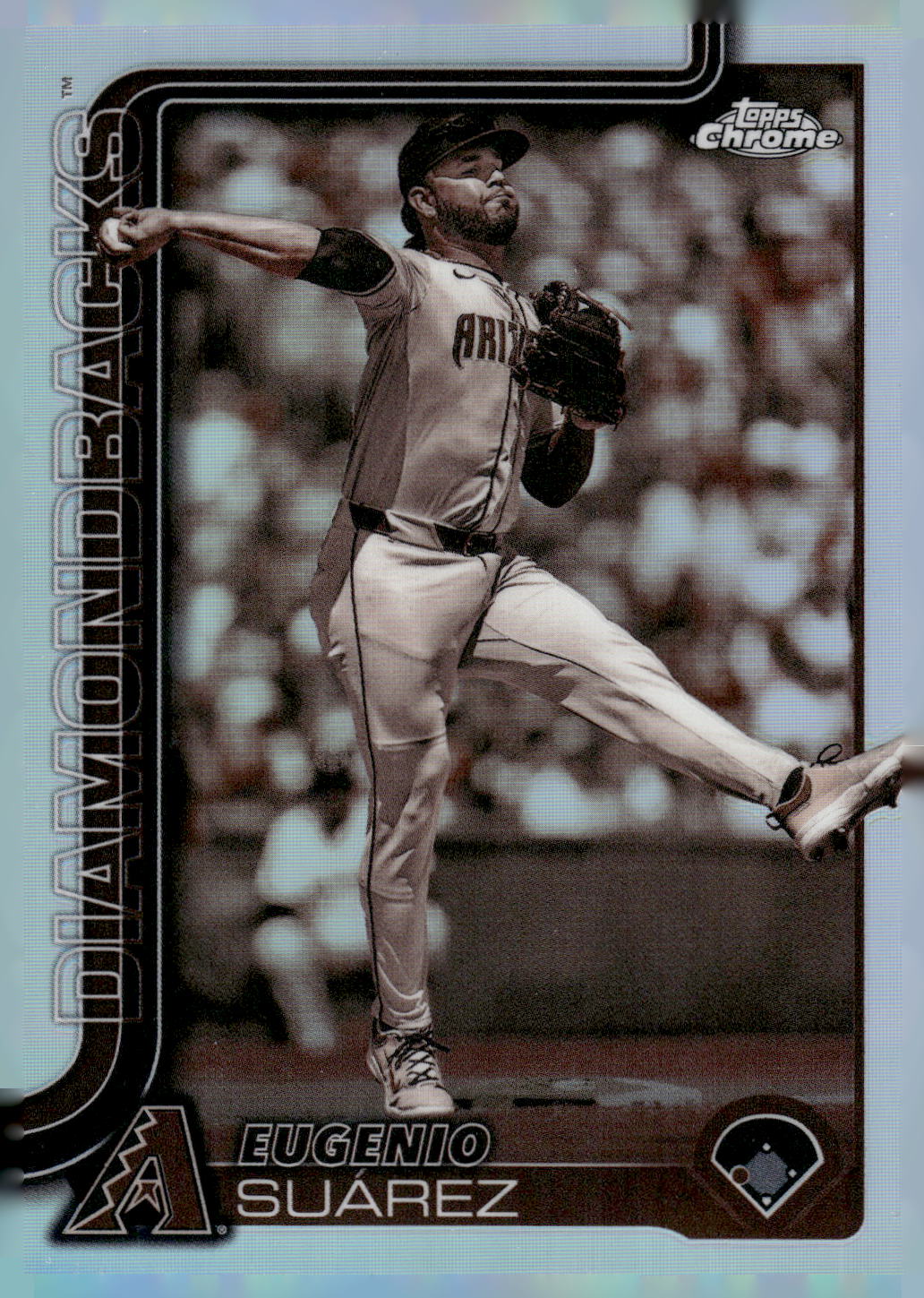 2025 Topps Chrome #48 Eugenio Suárez Sepia Refractors