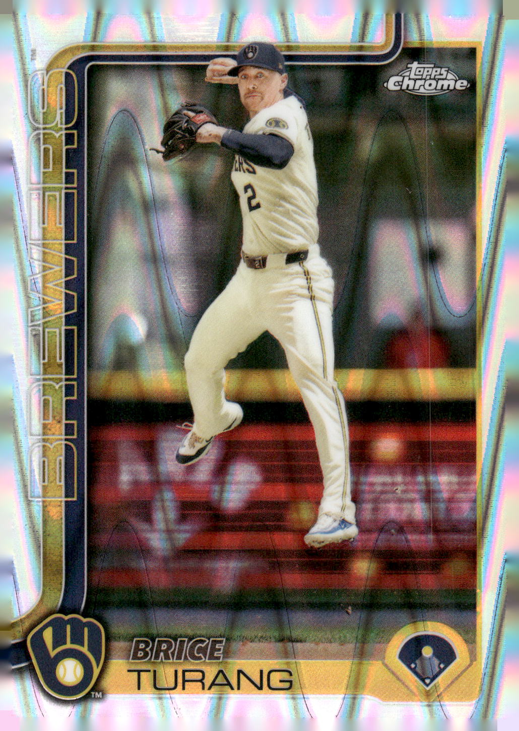 2025 Topps Chrome #109 Brice Turang Refractors