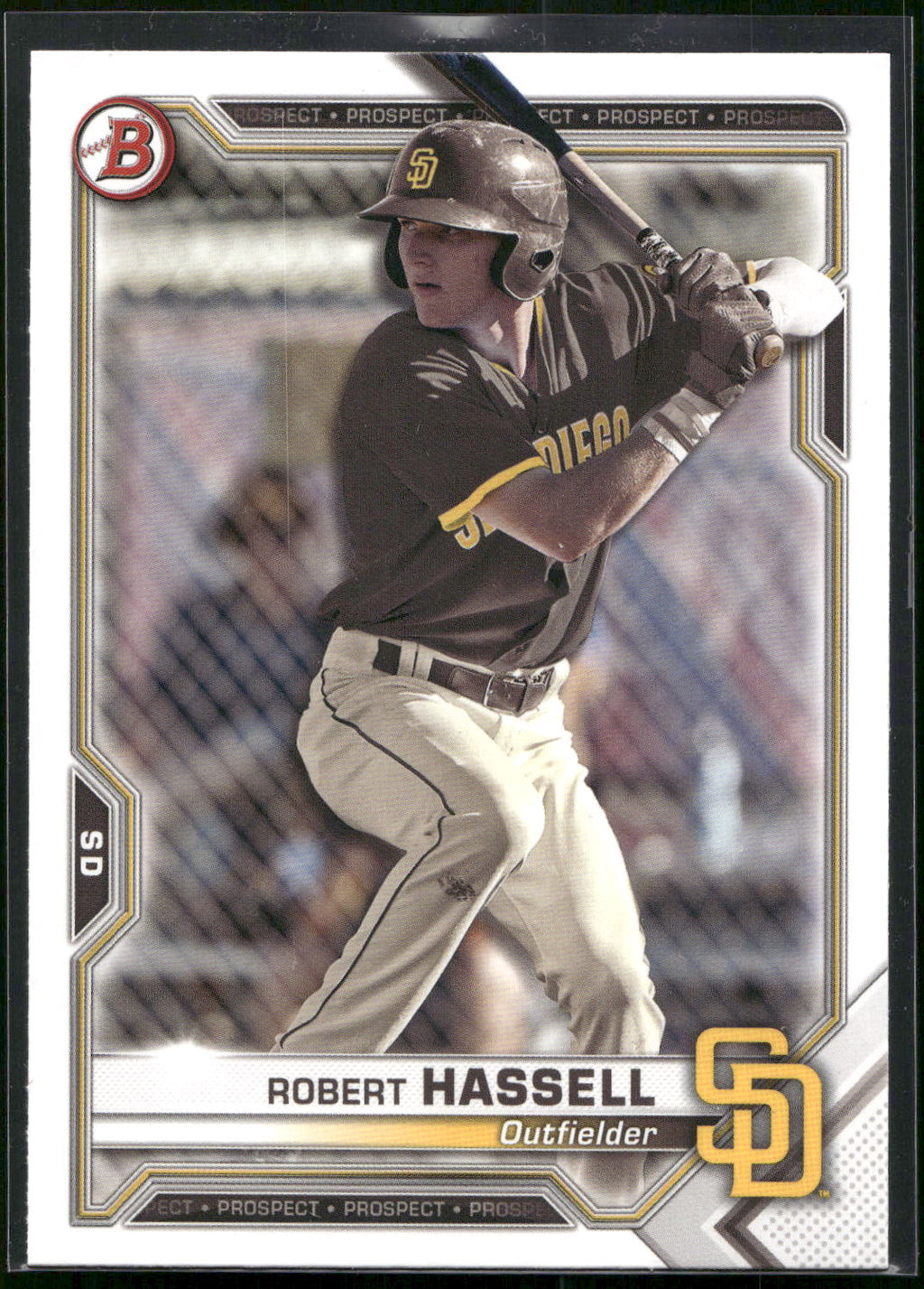 2021 Bowman #BP-120 Robert Hassell Prospects