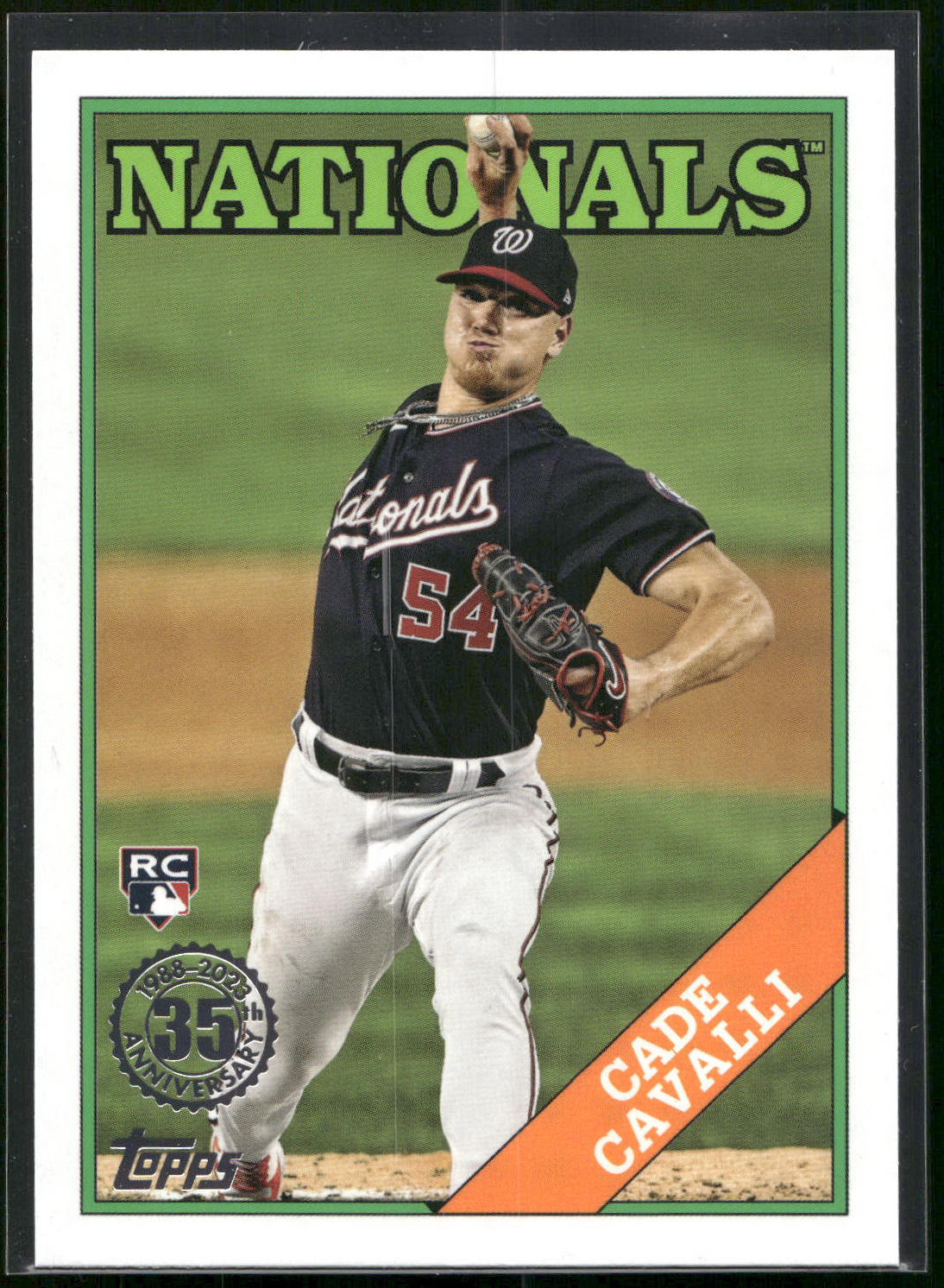 2023 Topps #2T88-20 Cade Cavalli 1988 Topps Baseball 35th Anniversary