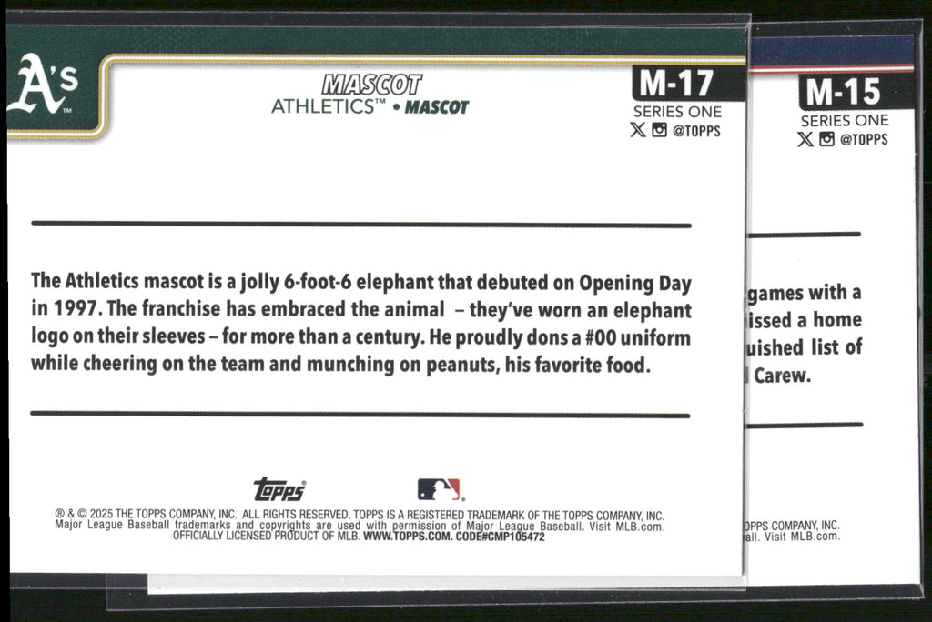 2025 Topps #M-15 TC Bear Mascots