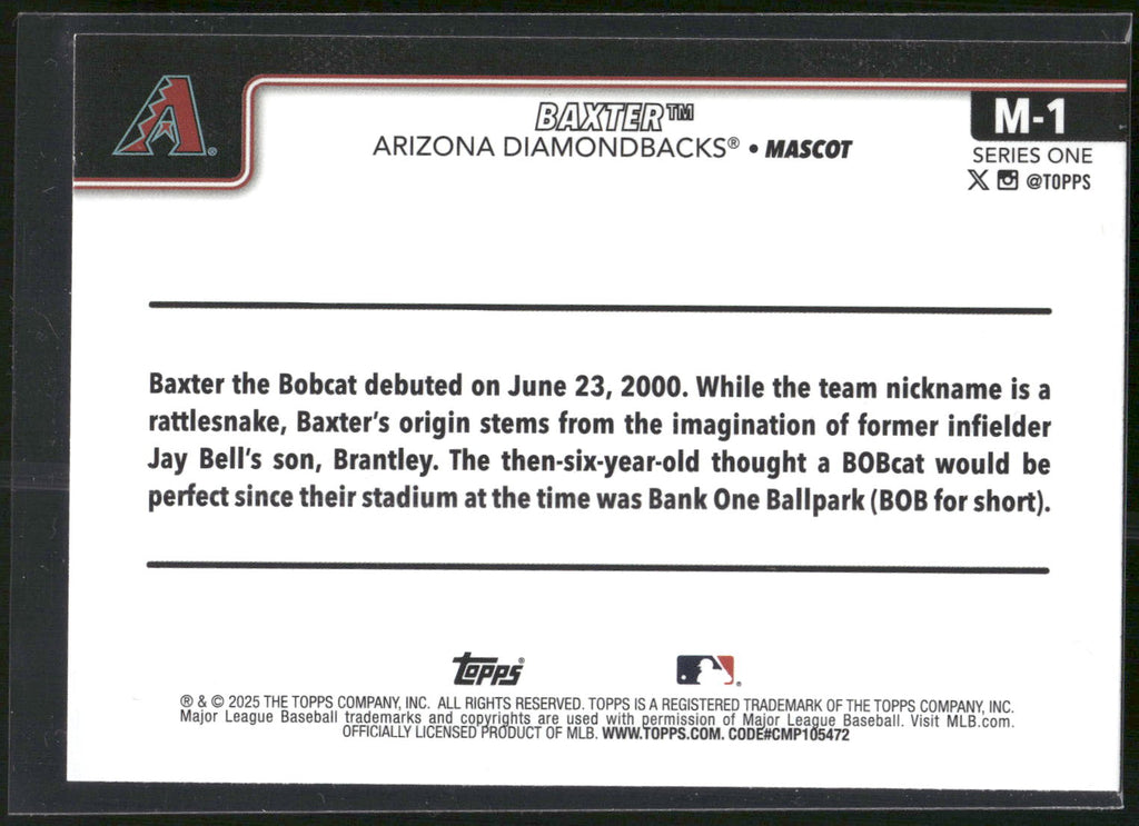 2025 Topps #M-1 Baxter Mascots