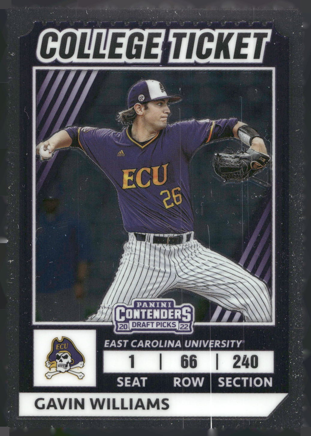 2022 Panini Elite Extra Edition #CTO-33 Gavin Williams College Tickets