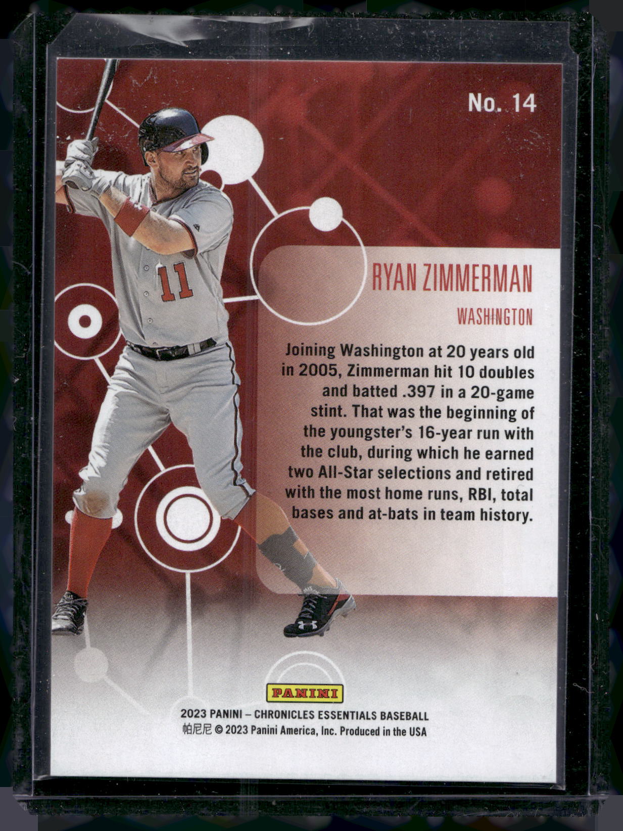 2023 Panini Chronicles - Essentials #14 Ryan Zimmerman