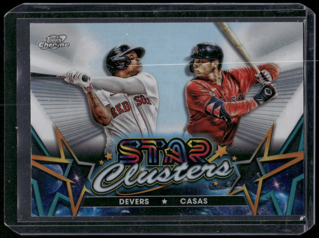 2023 Topps Chrome Cosmic #SC-15 Rafael Devers / Triston Casas Star Clusters