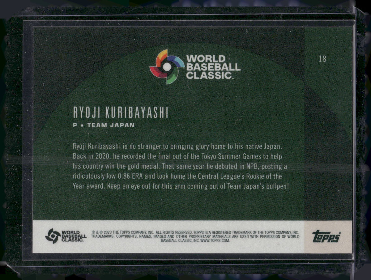 2023 Topps World Baseball Classic Global Stars #18 Ryoji Kuribayashi