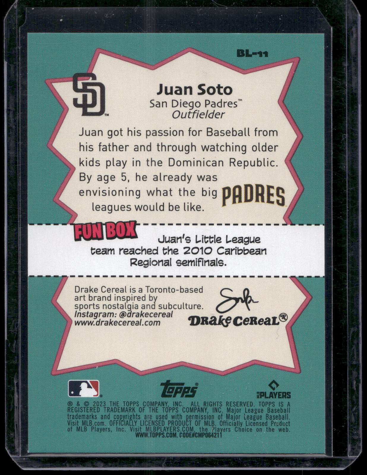 2023 Topps Big League #BL-11 Juan Soto Big Leaguers