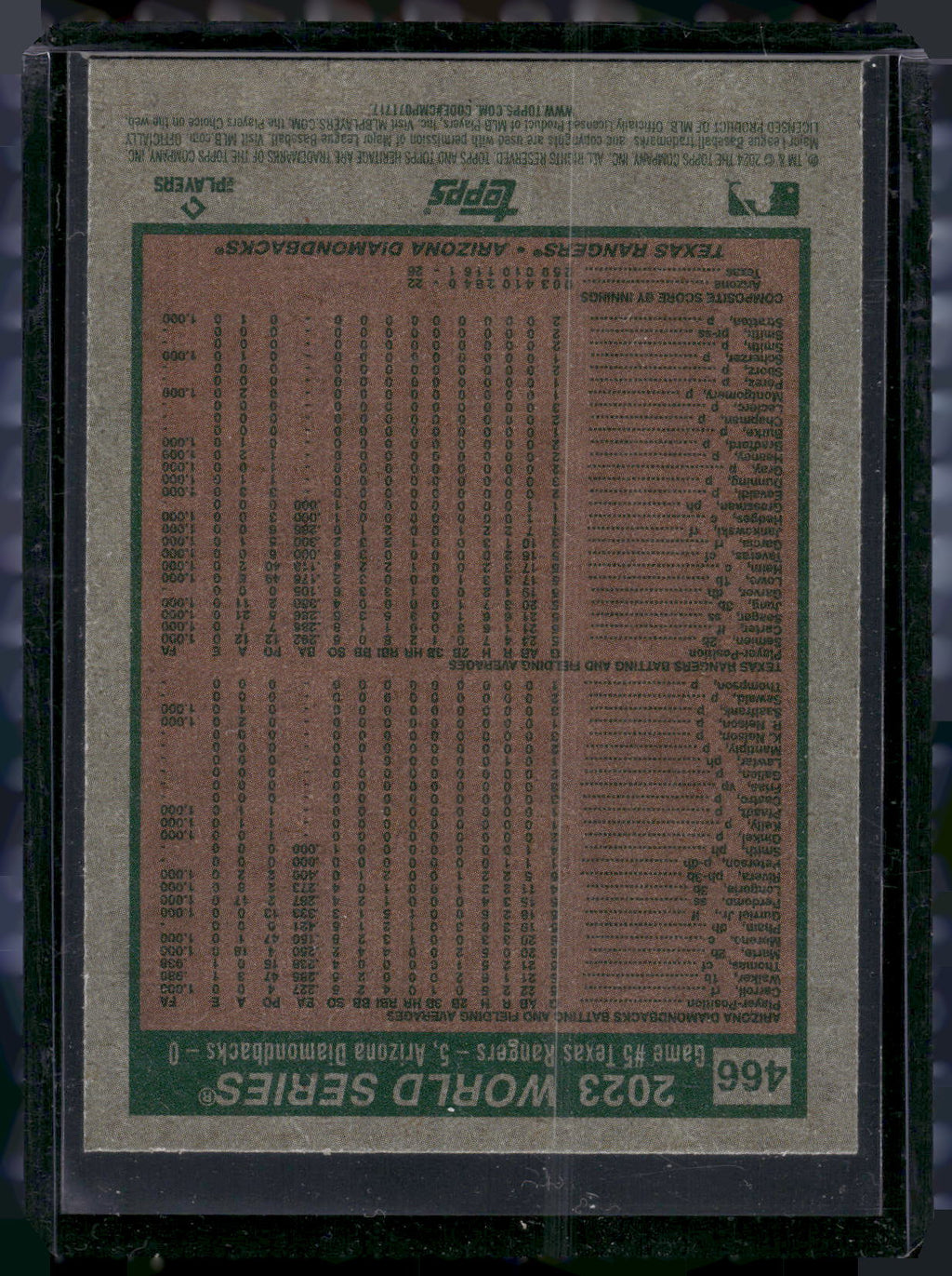 2024 Topps Heritage #466 World Series 2023: Game 5