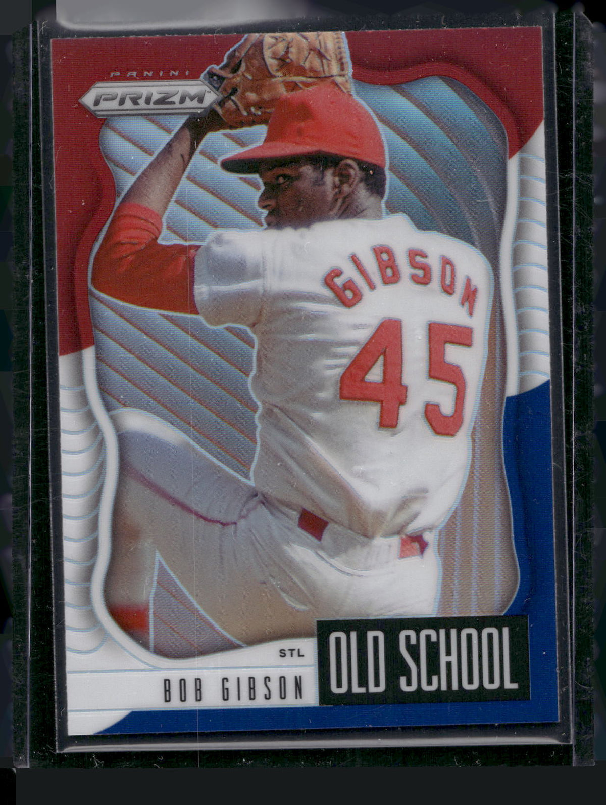 2021 Panini Prizm #OS-3 Bob Gibson Old School Red/White/Blue Prizm