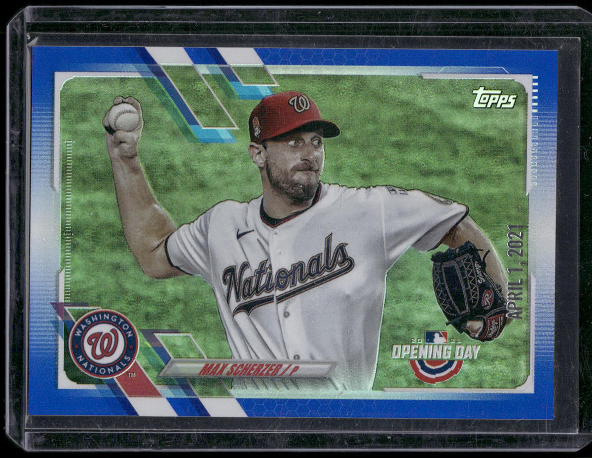 2021 Topps Opening Day #182 Max Scherzer Opening Day Edition