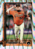 2025 Topps Chrome #296 Logan Webb RayWave Refractors