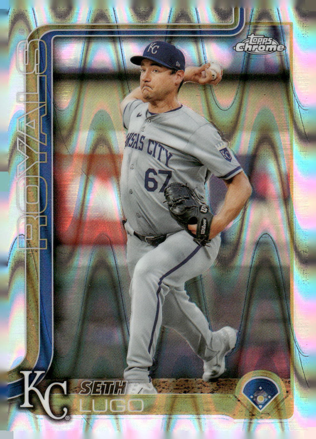 2025 Topps Chrome #94 Seth Lugo RayWave Refractors