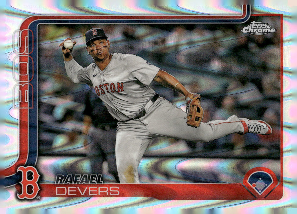 2025 Topps Chrome #127 Rafael Devers RayWave Refractor