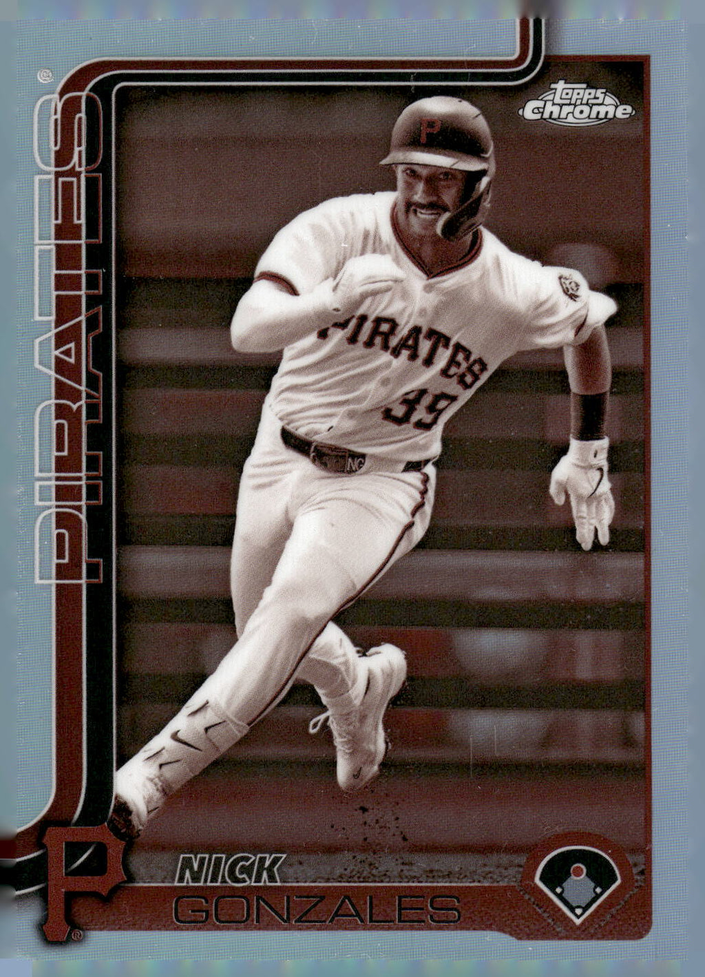 2025 Topps Chrome #222 Nick Gonzales Sepia Refractors
