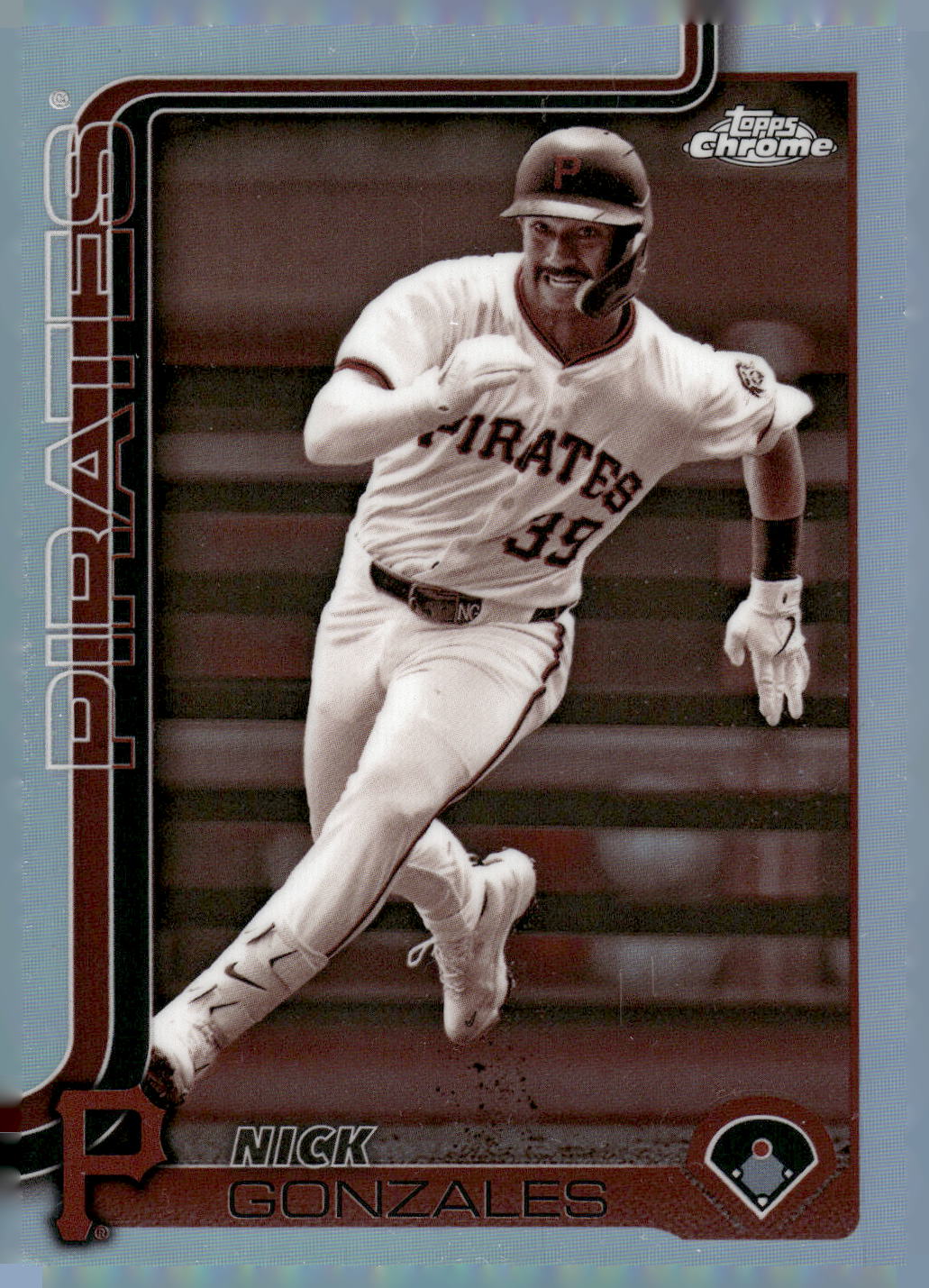 2025 Topps Chrome #222 Nick Gonzales Sepia Refractors