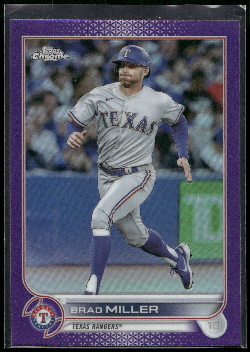 2022 Topps Chrome Update #USC78 Brad Miller Purple Refractor
