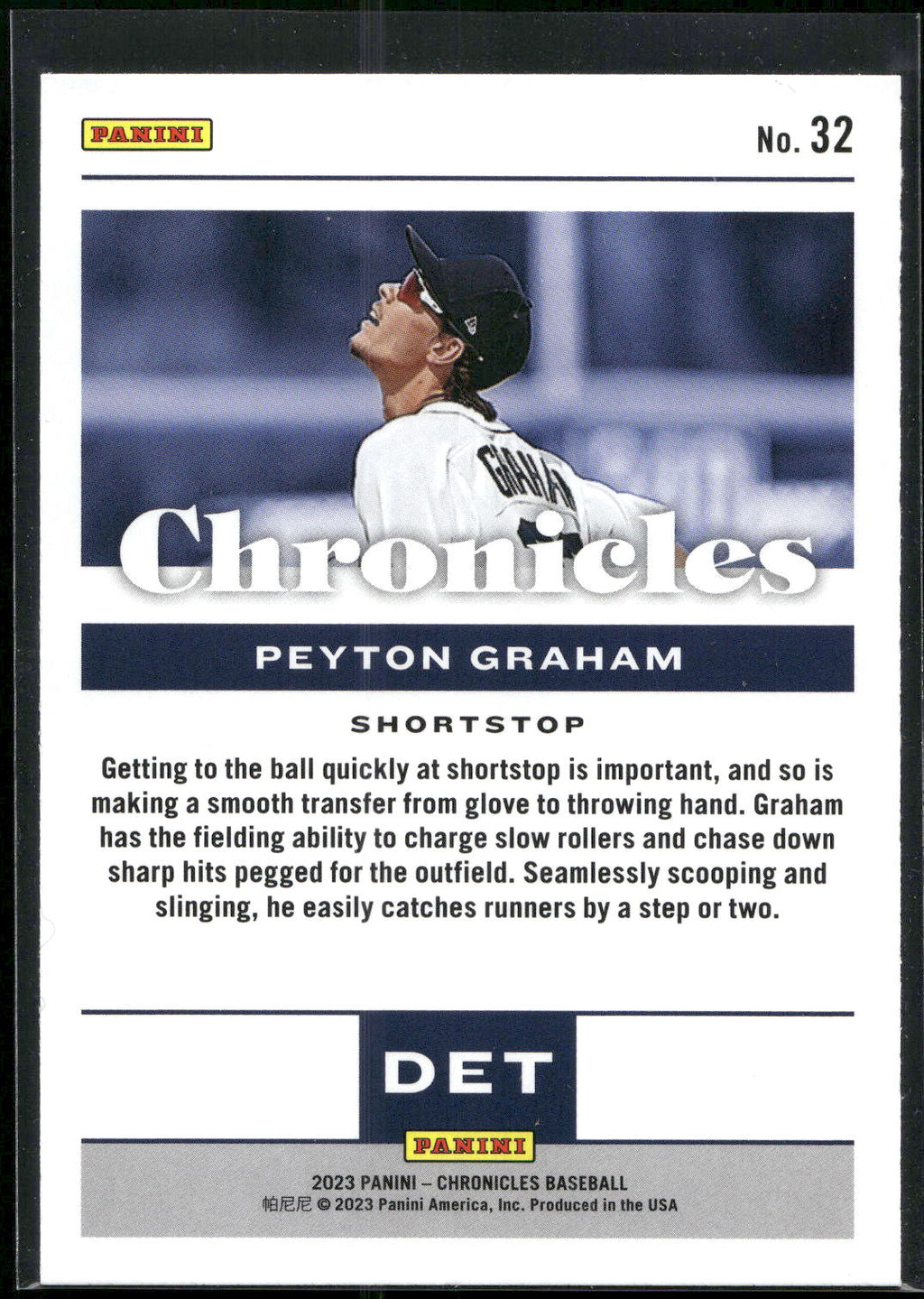 2023 Panini Chronicles #32 Peyton Graham