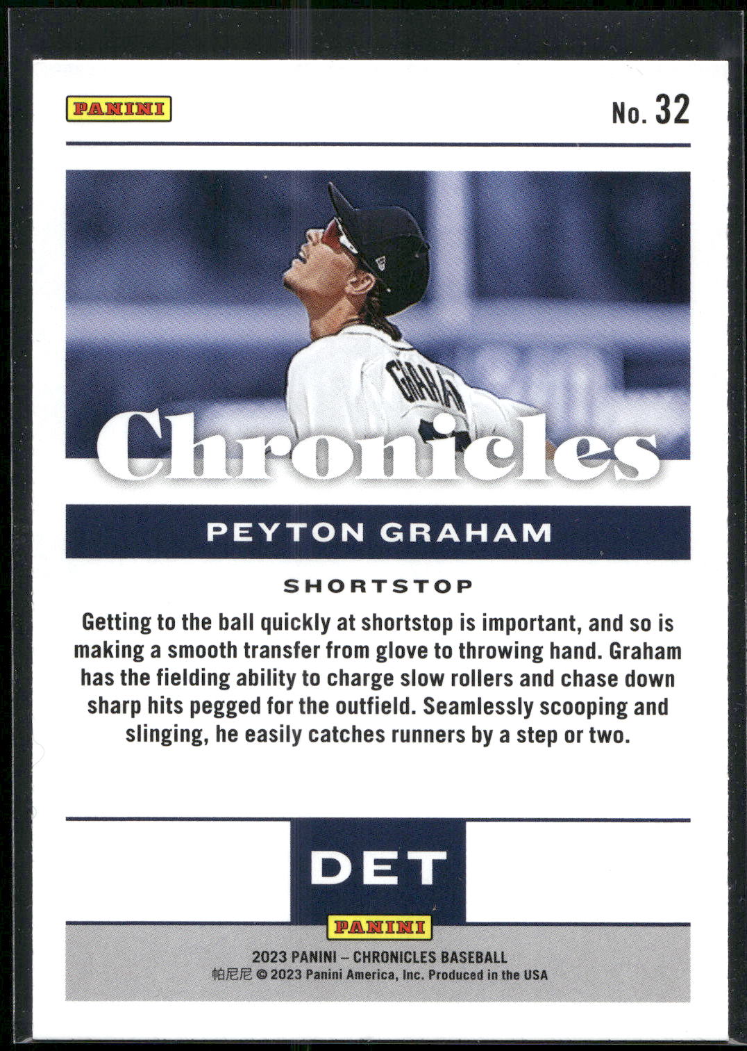2023 Panini Chronicles #32 Peyton Graham