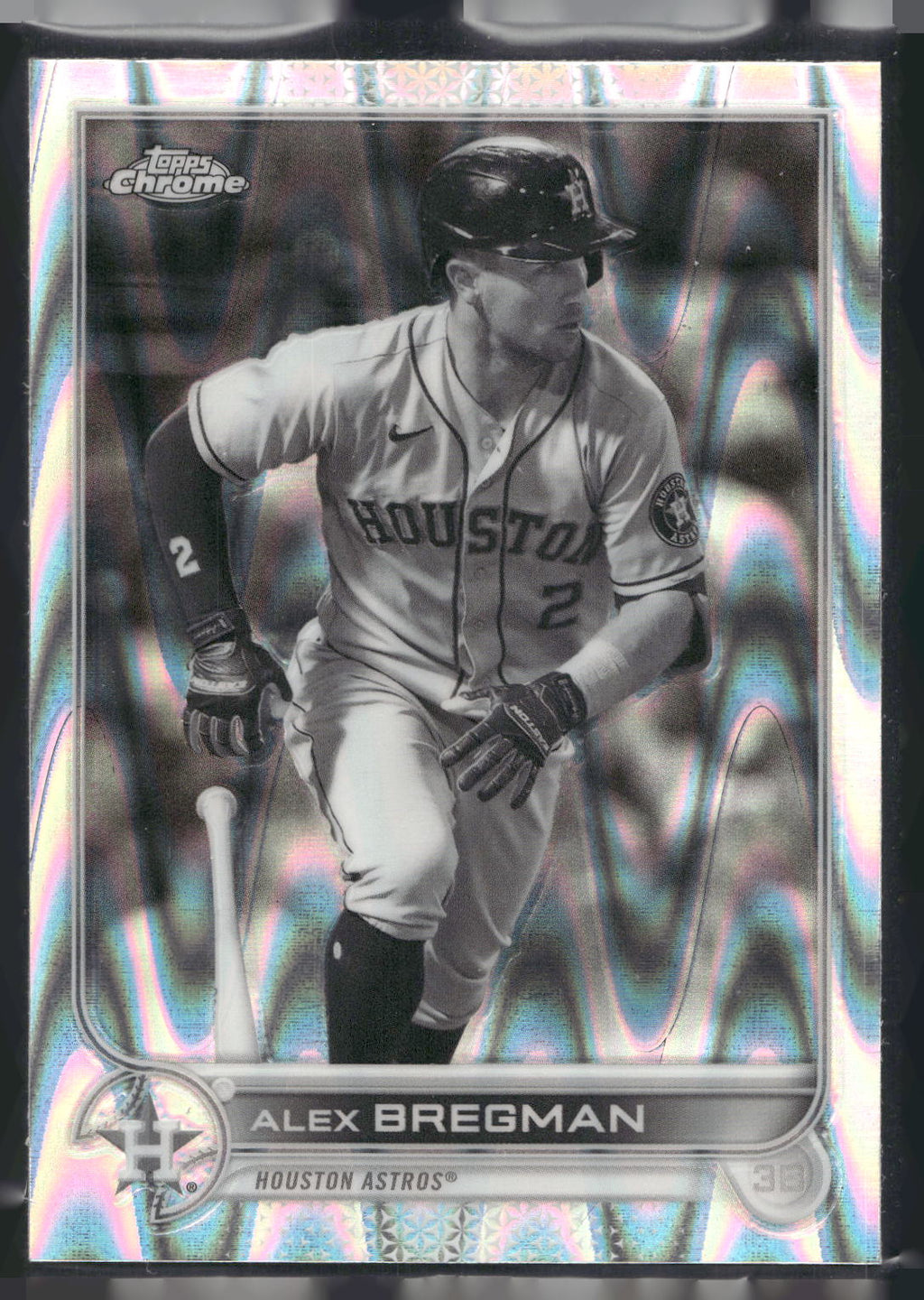 2022 Topps Chrome Sonic #141 Alex Bregman Black & White RayWave