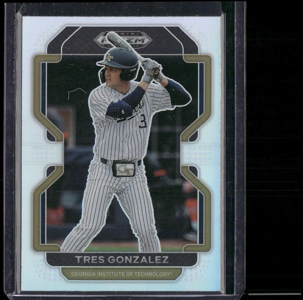 2022 Panini Prizm Draft Picks #PDP140 Tres Gonzalez Base Autographs Silver