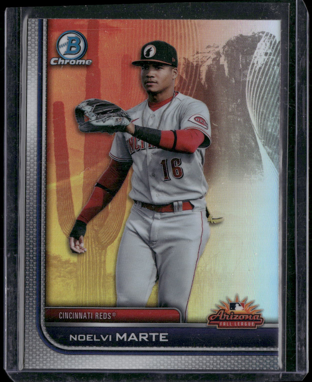 2023 Bowman Chrome #AFLS-9 Noelvi Marte 2022 AFL Fall Stars