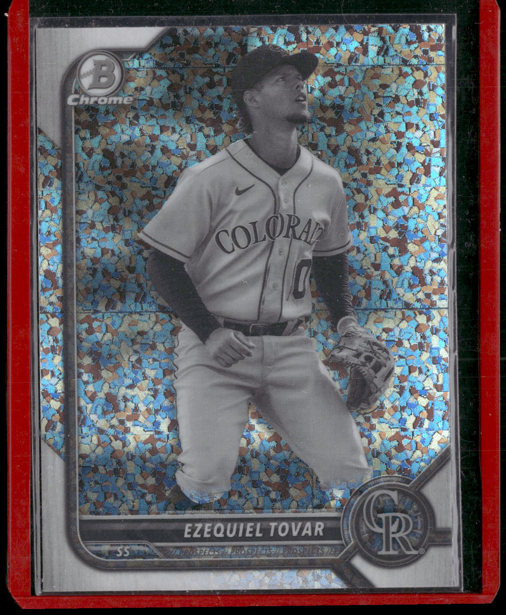2022 Bowman Chrome #BCP-231 Ezequiel Tovar Prospects Black & White Refractor