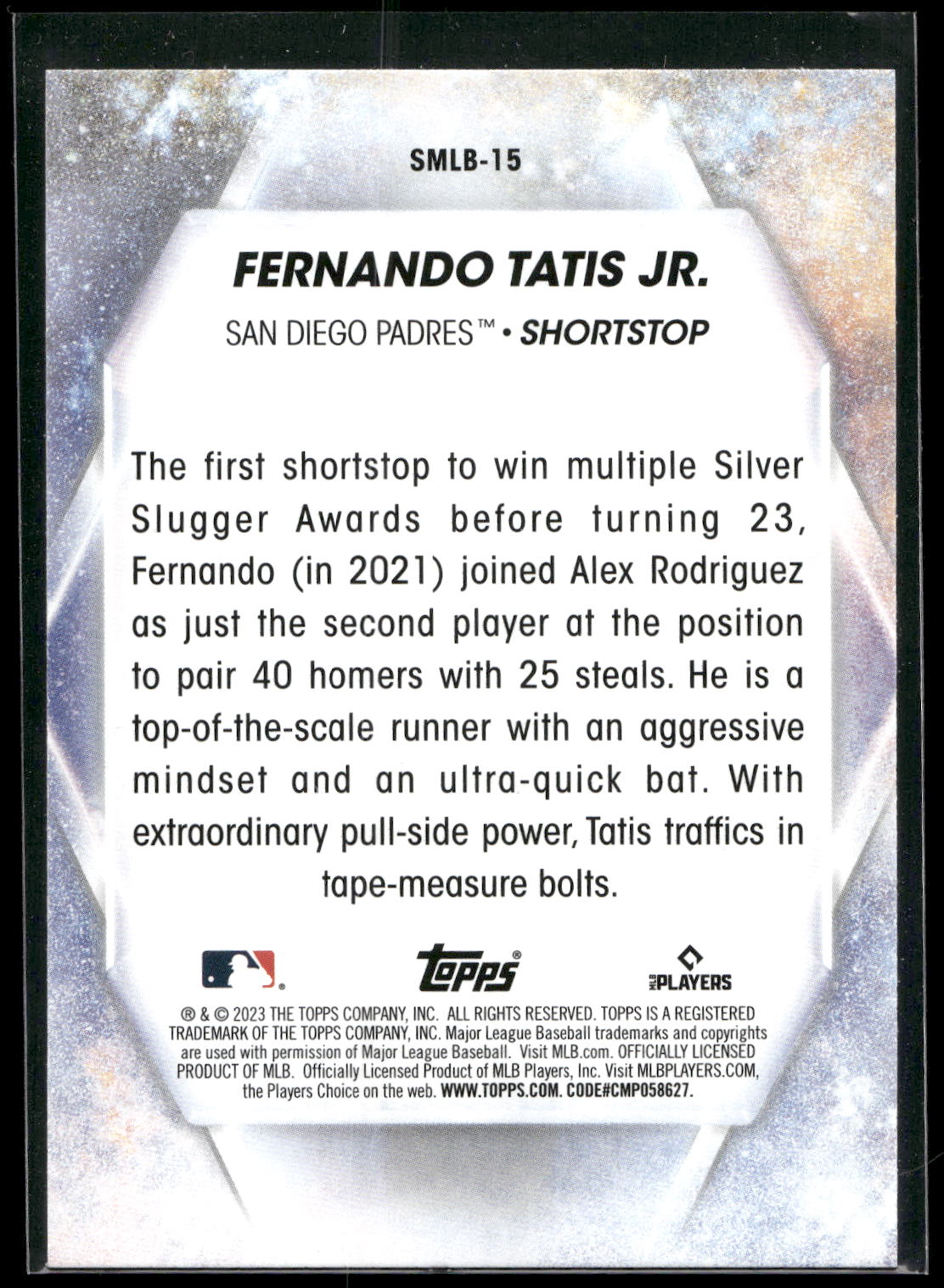 2023 Topps #SMLB-15 Fernando Tatis Jr. Stars of MLB