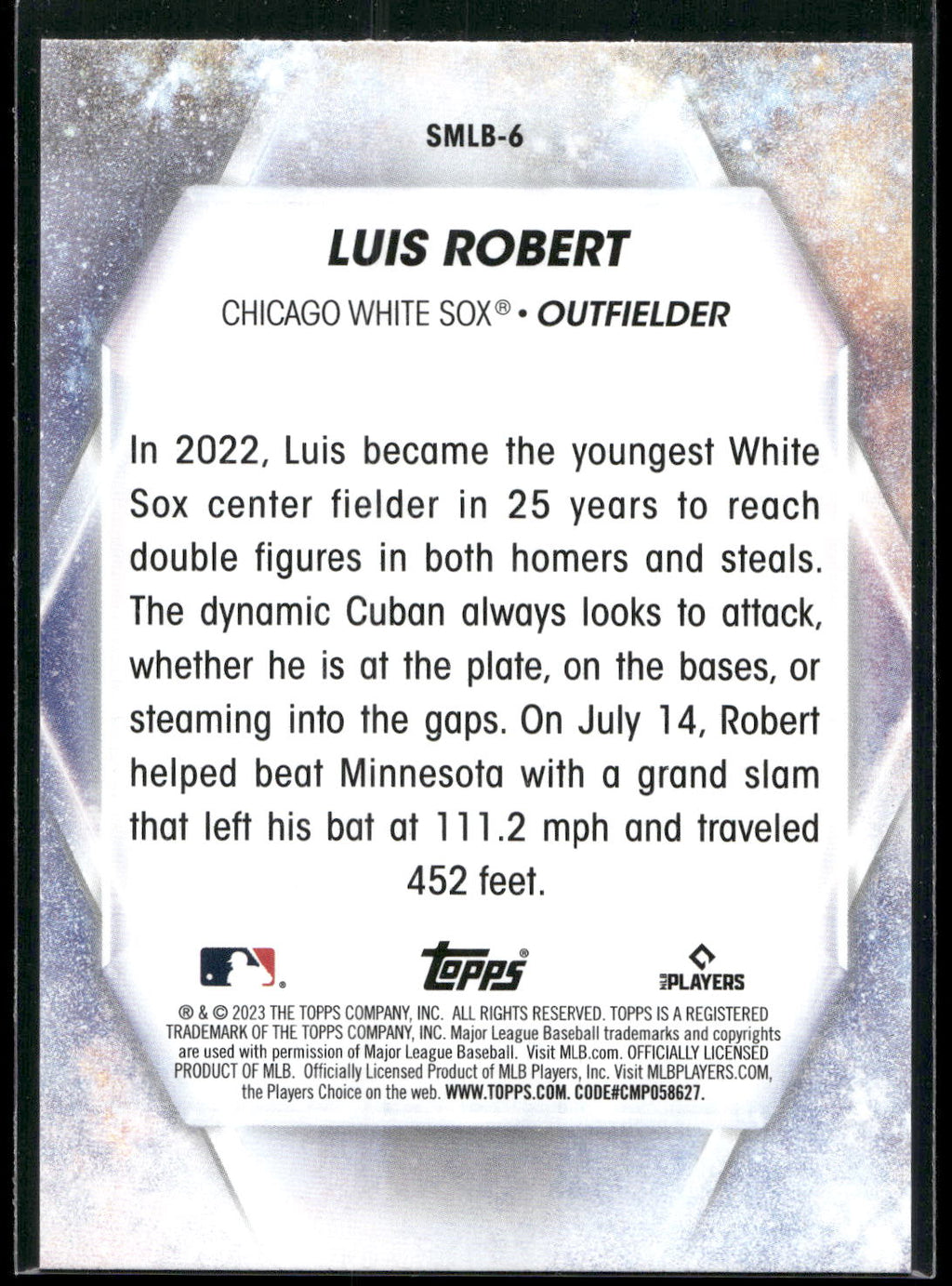 2023 Topps #SMLB-6 Luis Robert Stars of MLB
