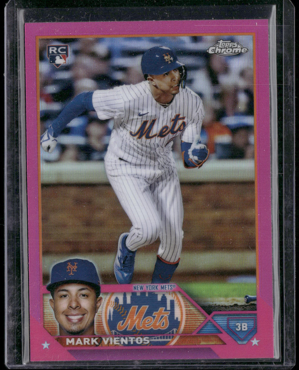 2023 Topps Chrome #8 Mark Vientos Pink Refractors