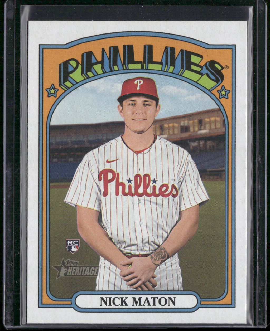2021 Topps Heritage #602 Nick Maton